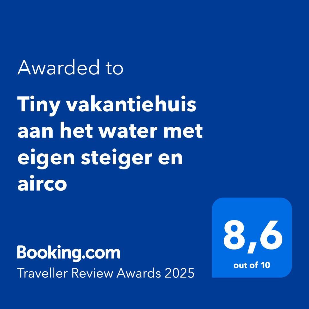 Tiny Vakantiehuis Aan Het Water Met Eigen Steiger En Airco กัมเปิน ภายนอก รูปภาพ